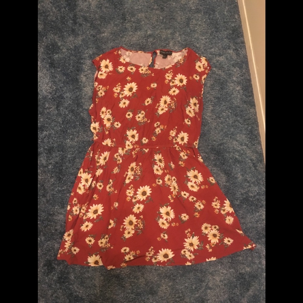 Sunflower Print Dress